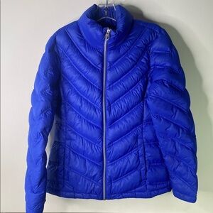 Calvin Klein Blue Puffer Down Jacket Women’s Size Small